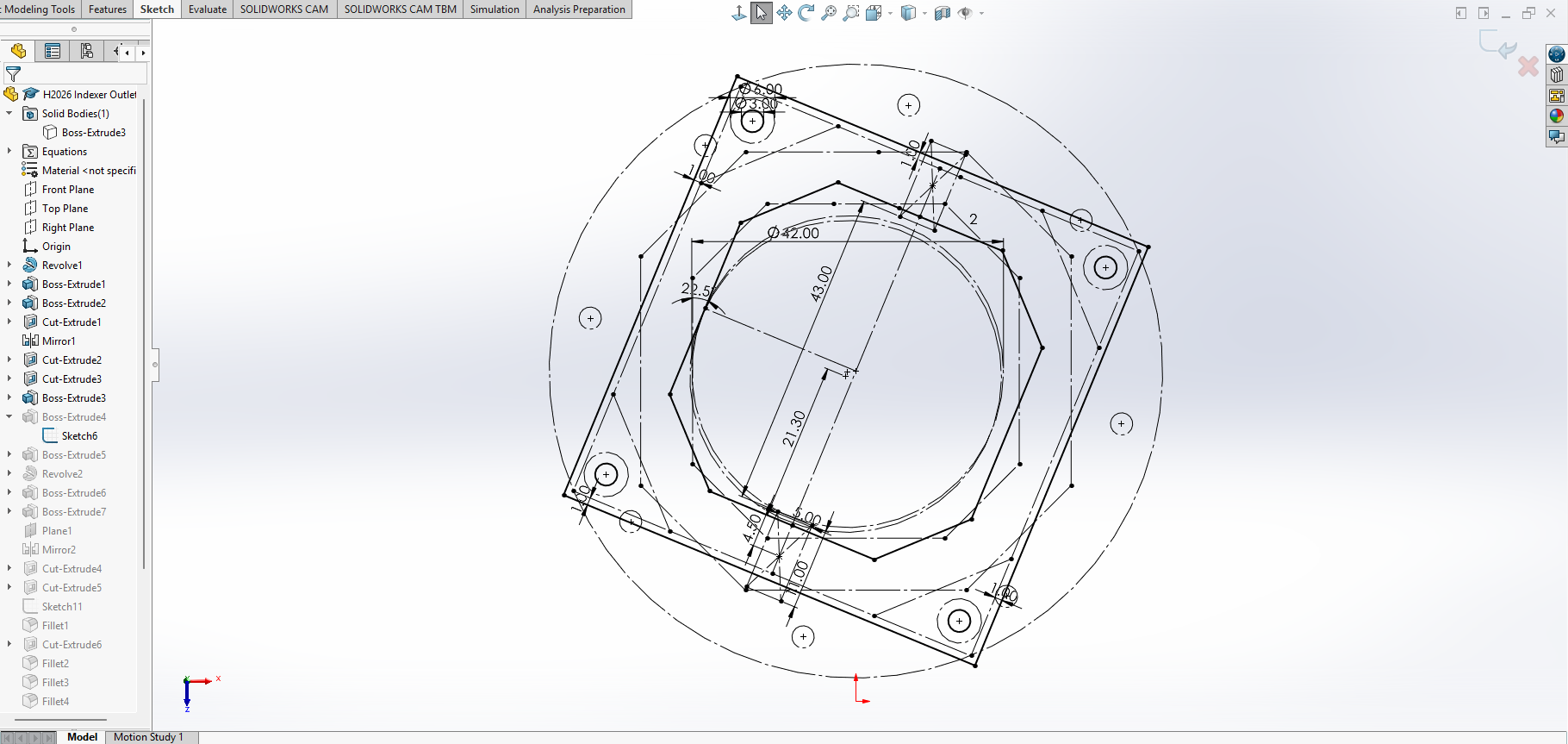 Hero ammunition channel construction sketch