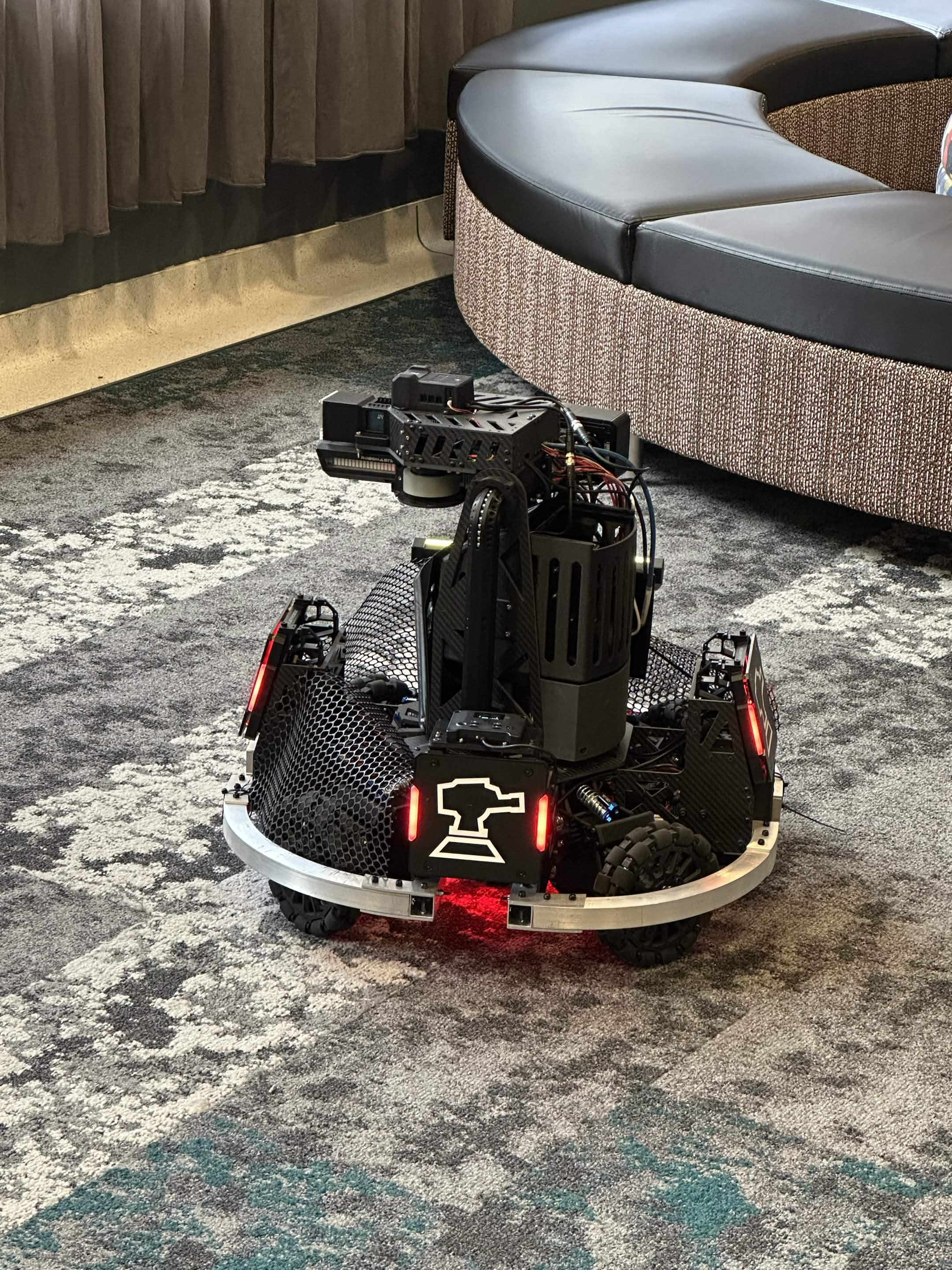 Sentry robot at competition