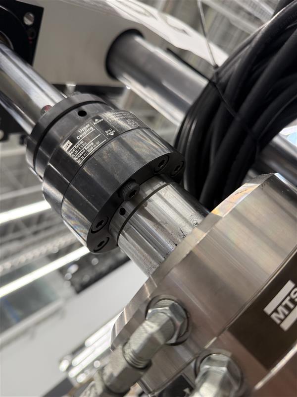 MTS axial-torsion load frame coupling