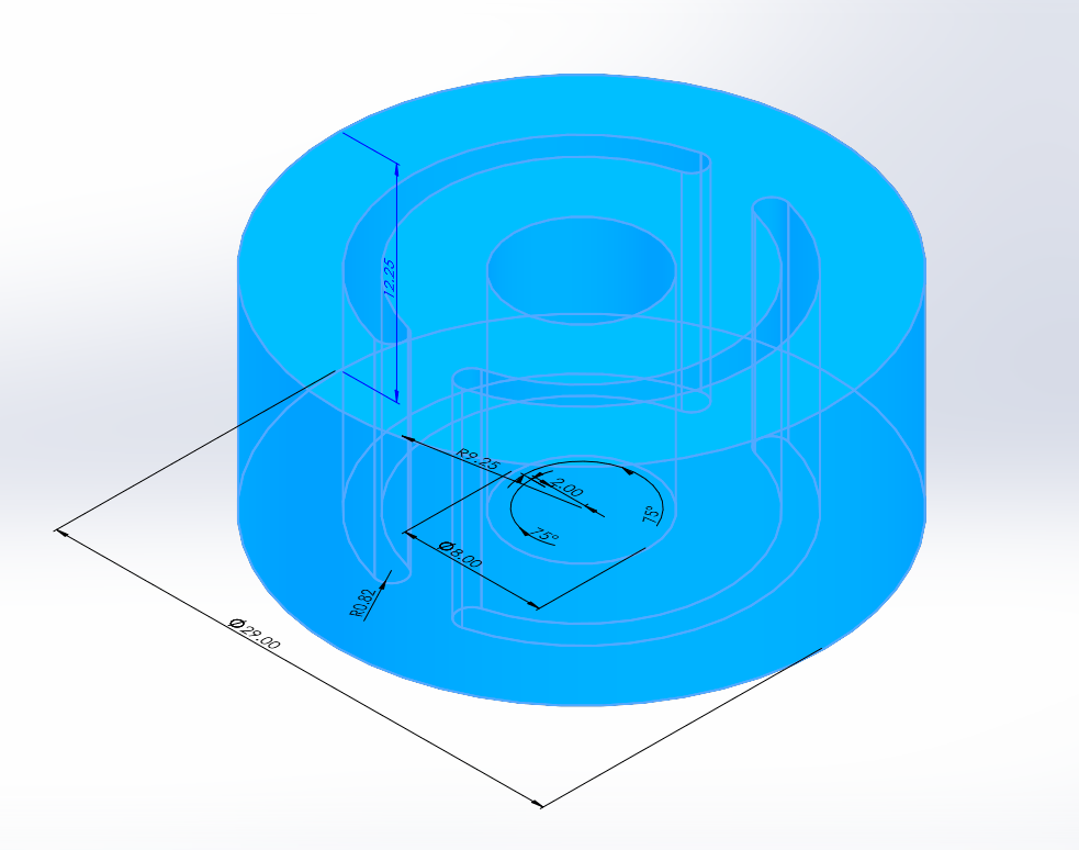 Cylindrical material-coordinate diagram placeholder
